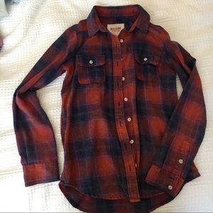 Flannel button-down